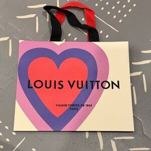 NEW Louis Vuitton Multicolor Heart Gift Bag.